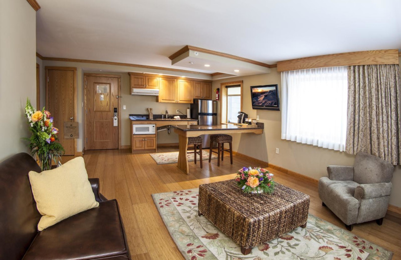 Guest room at Golden Arrow Lakeside Resort.