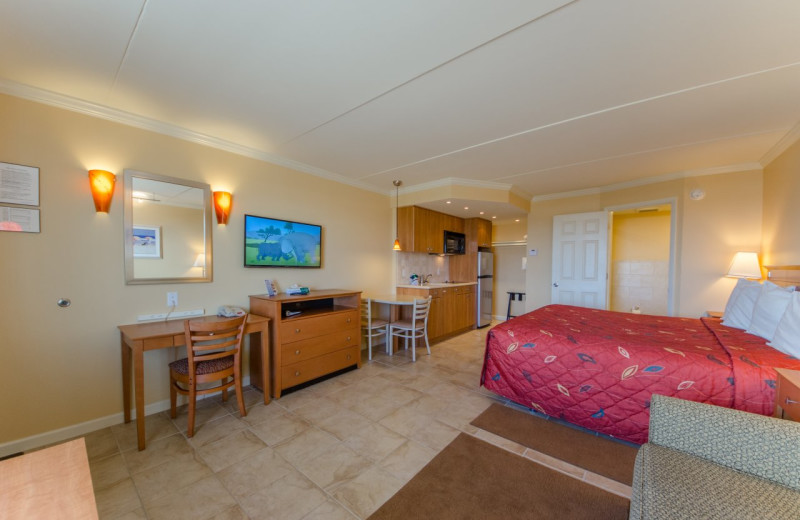 Guest room at Fleur De Lis Beach Resort.