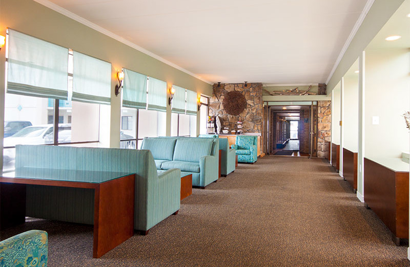 Lobby at Quality Inn Boardwalk Ocean City.