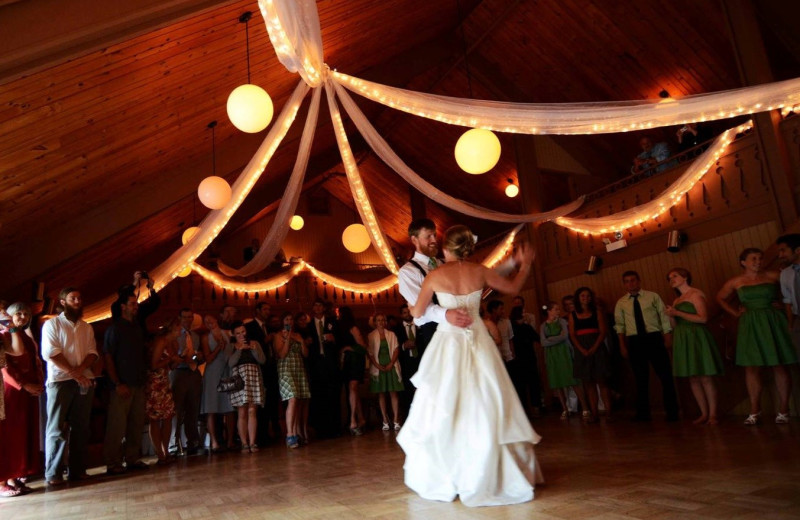 Wedding dance at Lutsen Resort on Lake Superior.