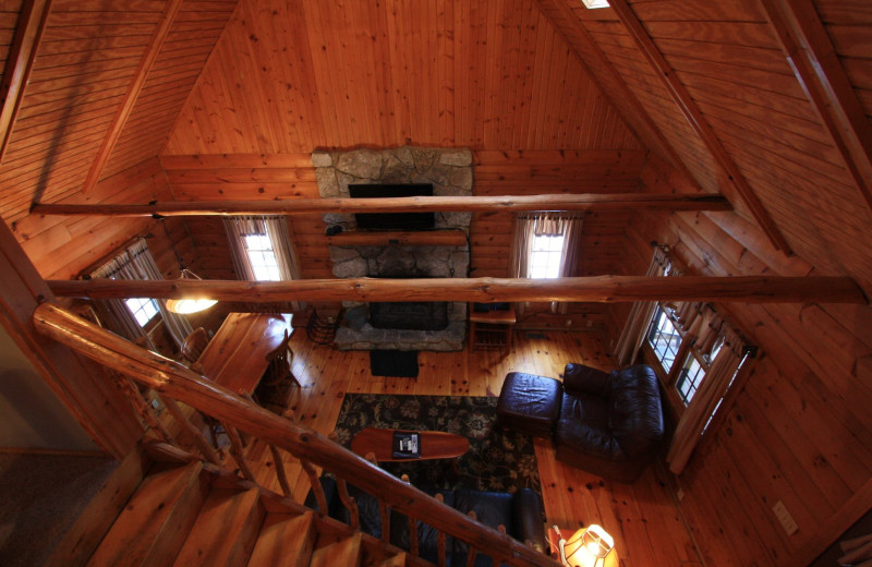 Chalet interior view at Old Man's Cave Chalets.