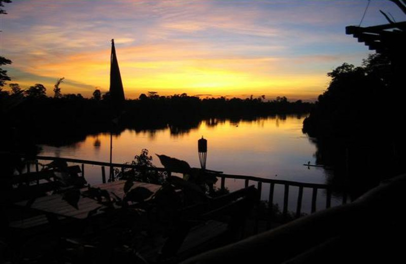 Sunset at Ban Pako Eco-Lodge.