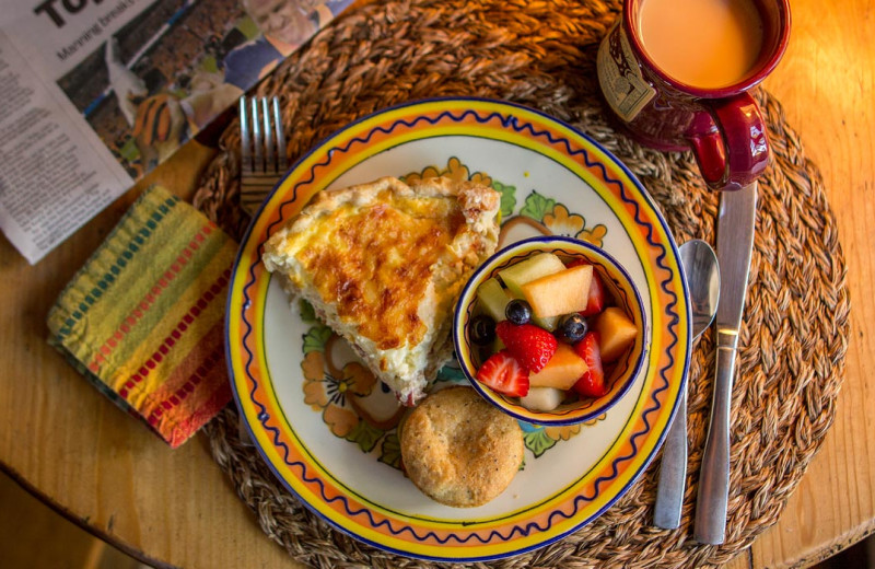 Breakfast at Old Taos Guesthouse.