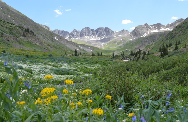 Mountains at The North Face Lodge.