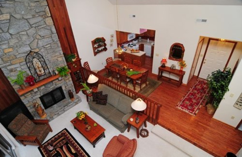 Loft View of a 3 Bedroom Condo at Chetola  Resort