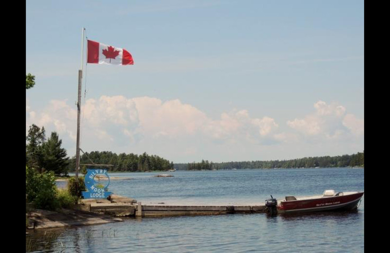Lake at Silv'ry Moon Lodge.