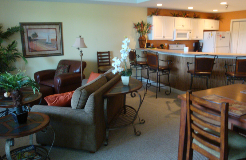 Guest room at Parkview Bay and Tower Condos.