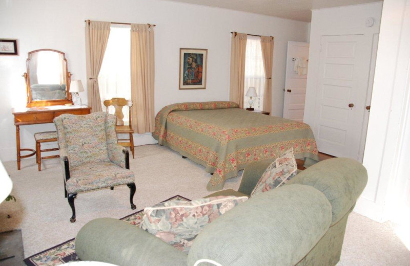 Cabin interior at Chimney Corners Resort.