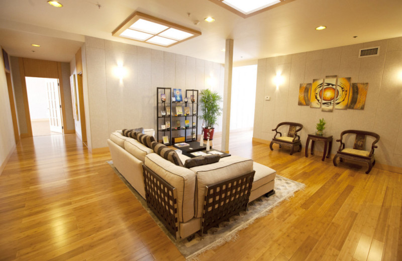 Spa lounge at Honor's Haven Resort & Spa.
