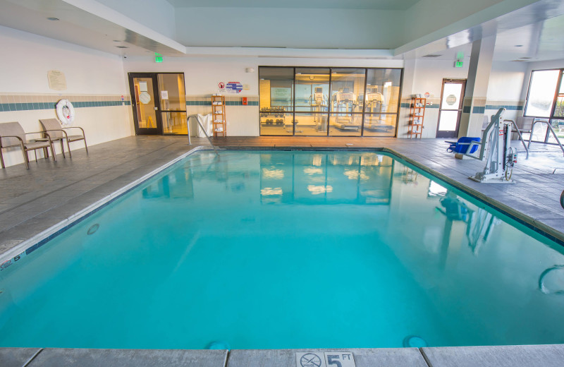 Indoor pool at Courtyard by Marriott Merced.
