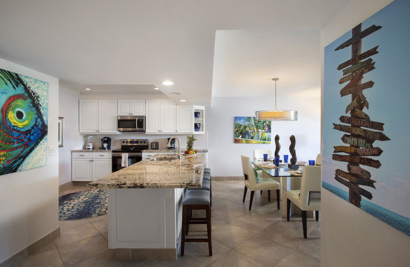 Rental kitchen at 1800 Atlantic, All Florida Keys Property Management.