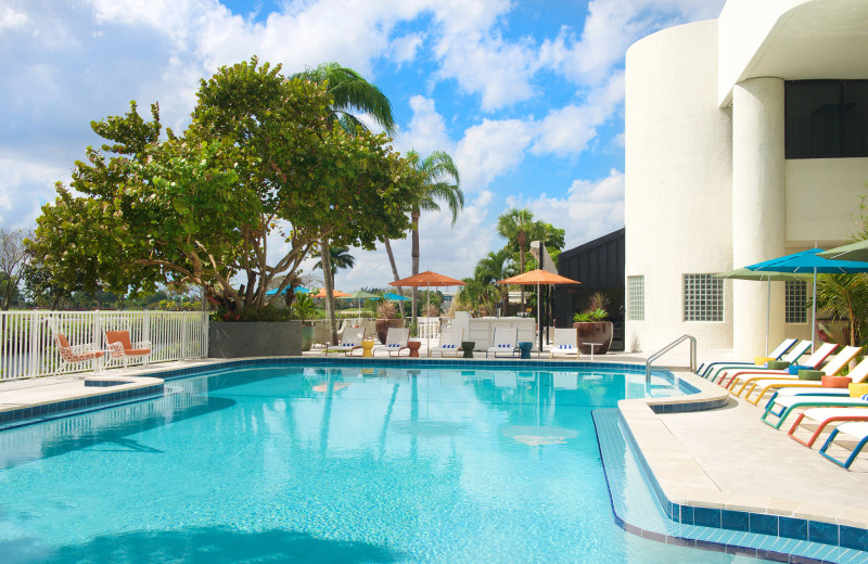 Outdoor pool at Sheraton Miami Airport Hotel & Executive Meeting Center.