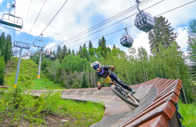 Biking at Keystone Resort.