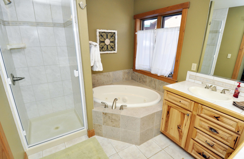 Rental bedroom at Steamboat Lodging Properties.