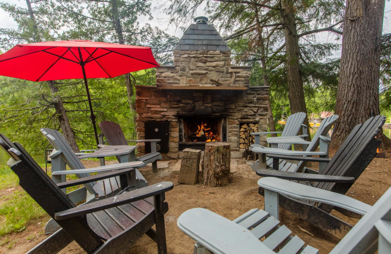 Rental patio at Muskoka District Rentals.
