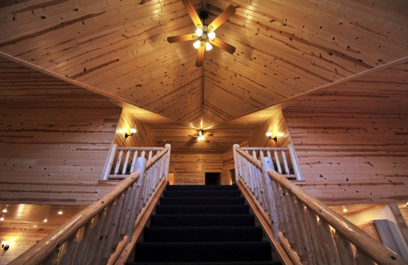 Cabin loft at Cedar Valley Resort.