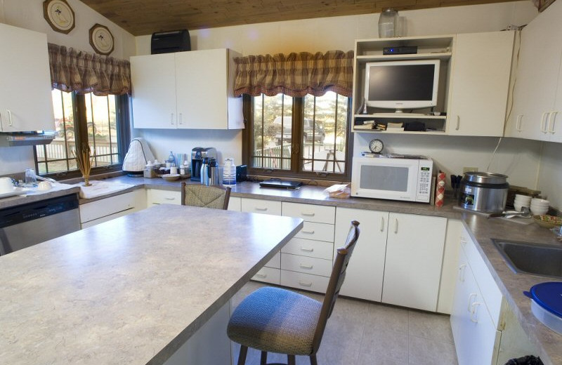 Kitchen at Lund's Landing Resort.