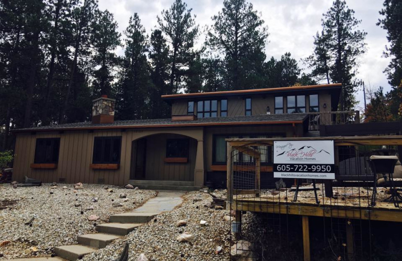 Rental exterior at Black Hills Vacation Homes.