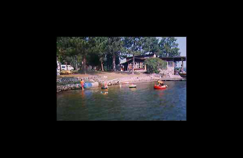 The beach at Voyageur Cove Resort.