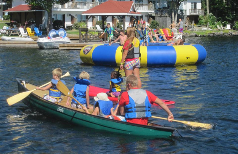 Water fun at Severn Lodge.