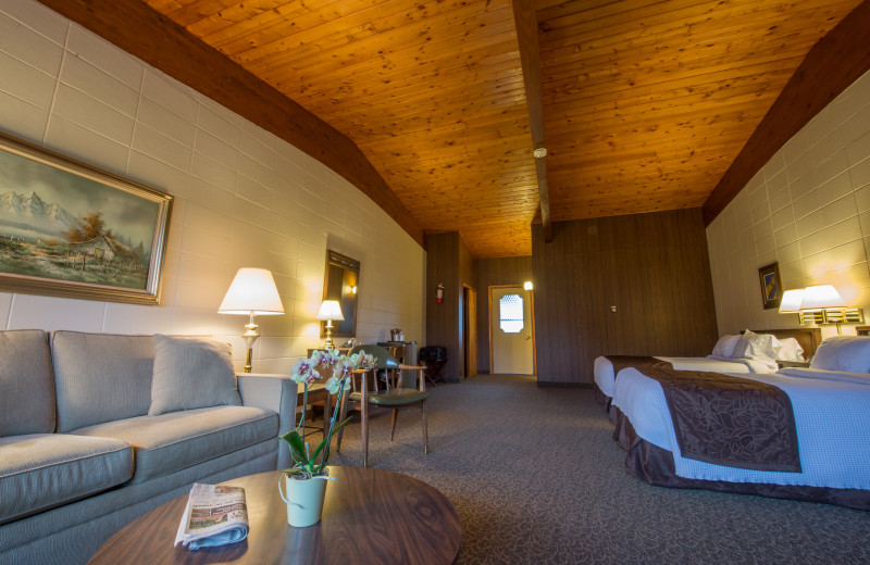 Guest room at Lukan's Farm Resort.