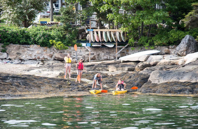 Kayaking at Linekin Bay Resort.