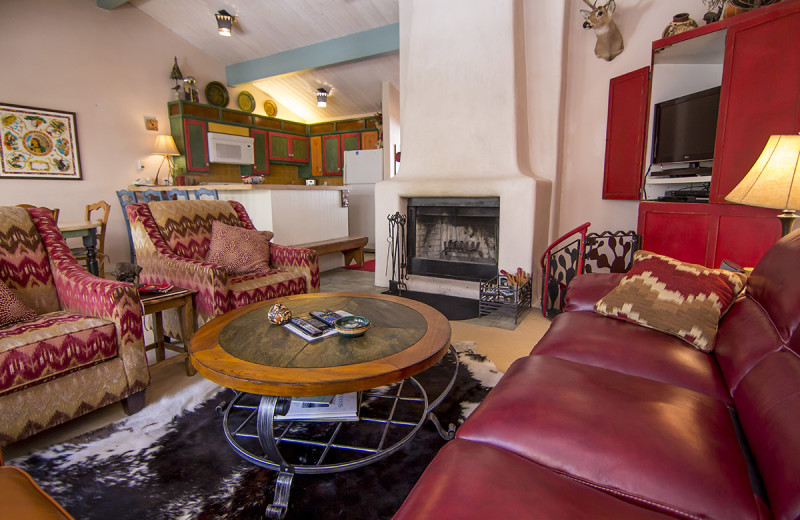 Living room at Kandahar Luxury Condominiums.