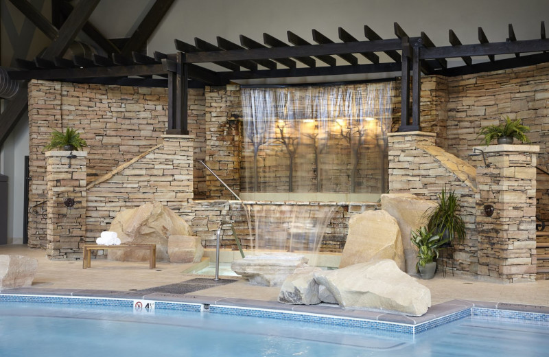 Indoor pool at The Lodge at Woodloch.