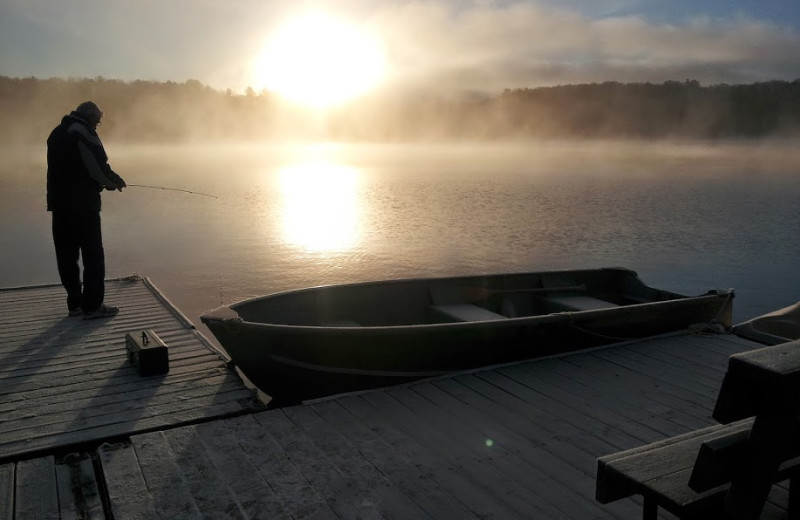 Sunrise at Ogopogo Resort.