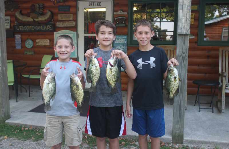 Fishing at Buck Point Resort On Lake Osakis.