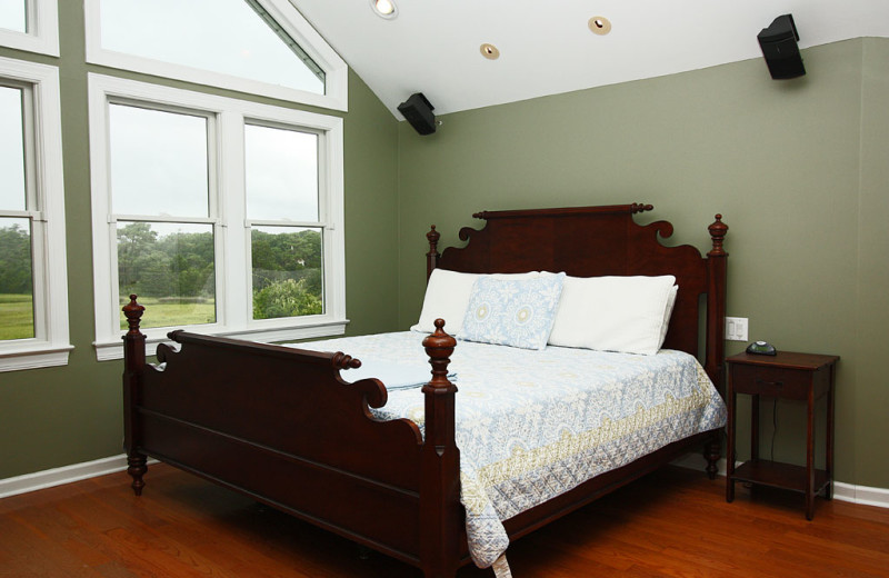 Rental bedroom at Oak Island Accomodations.