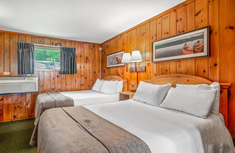 Guest room at Woodloch Resort.