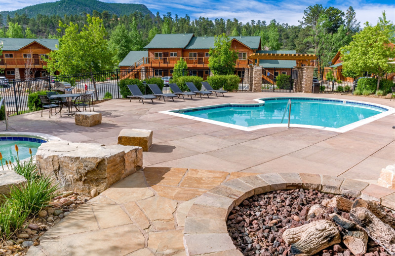 Outdoor pool at Fall River Village Resort Condos.