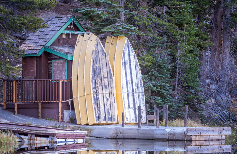 Lake at June Lake Motel.