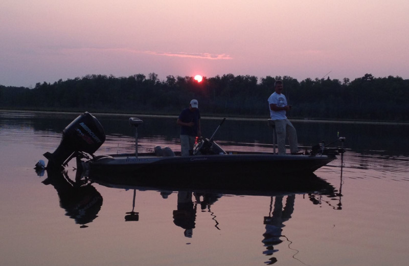 Fishing at Big Timber Lodge.