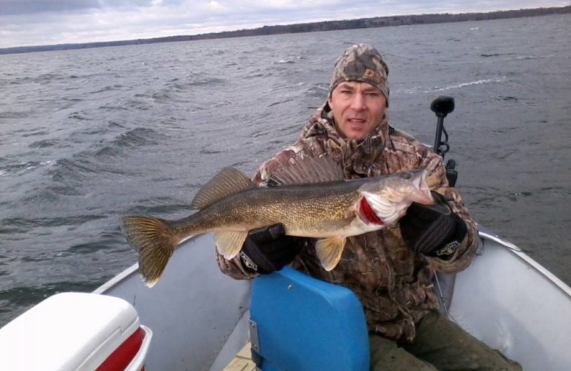 Fishing at Hiawatha Beach Resort.