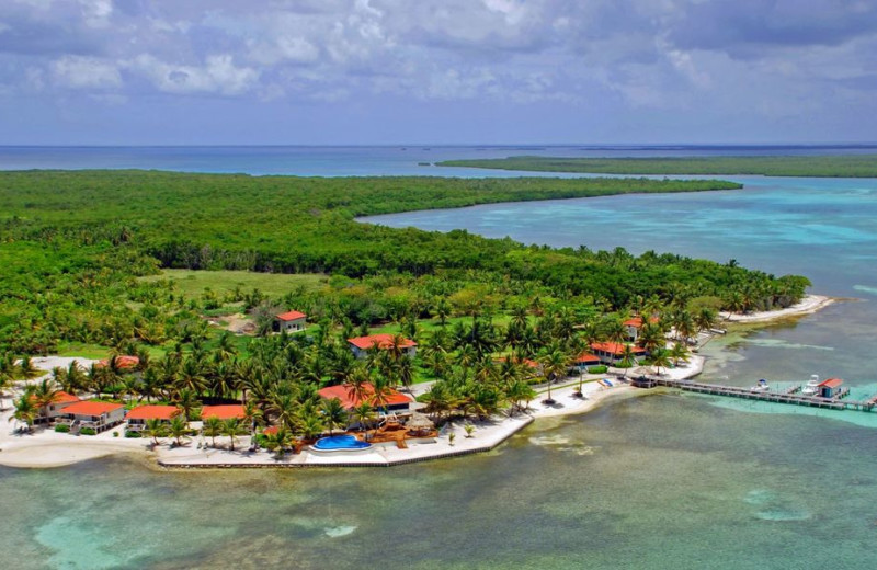 Aerial view of Turneffe Flats.