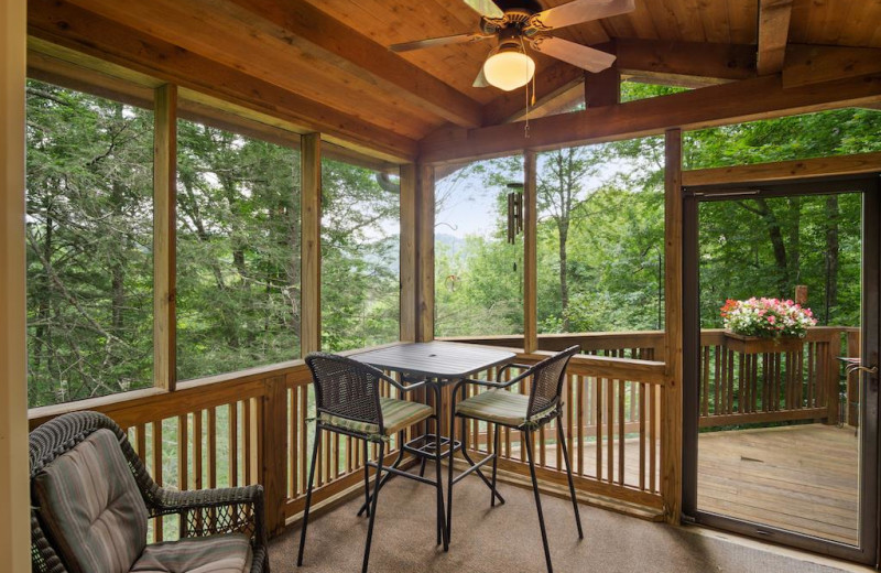 Rental deck at Foscoe Rentals.