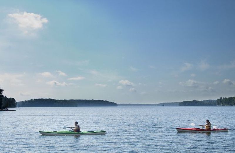 Kayaking at JW Marriott The Rosseau Muskoka Resort & Spa.