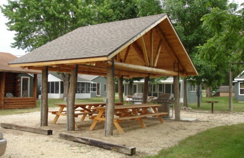 Gazebo at Ward's Riverside Cabins.