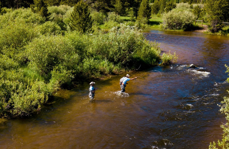 Fishing at Rawah Guest Ranch.