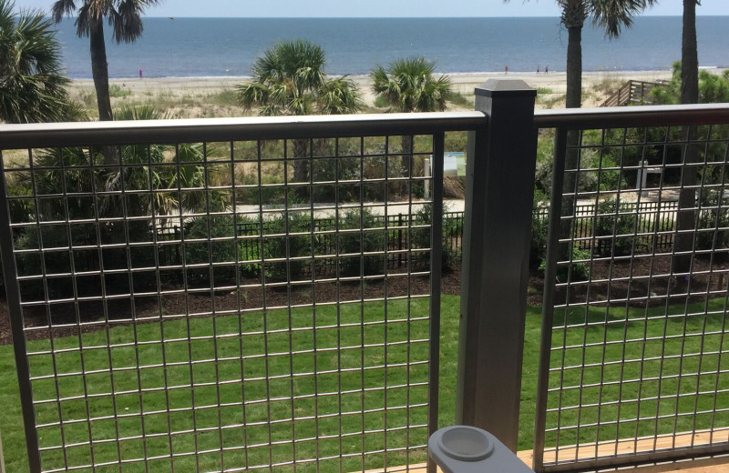 Balcony view at Jekyll Ocean Club.