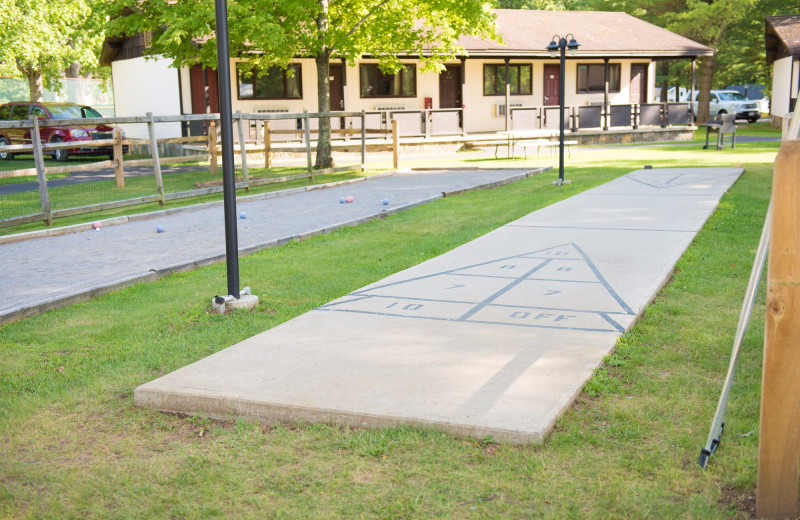 Shuffleboard at Dunham's Bay Resort.