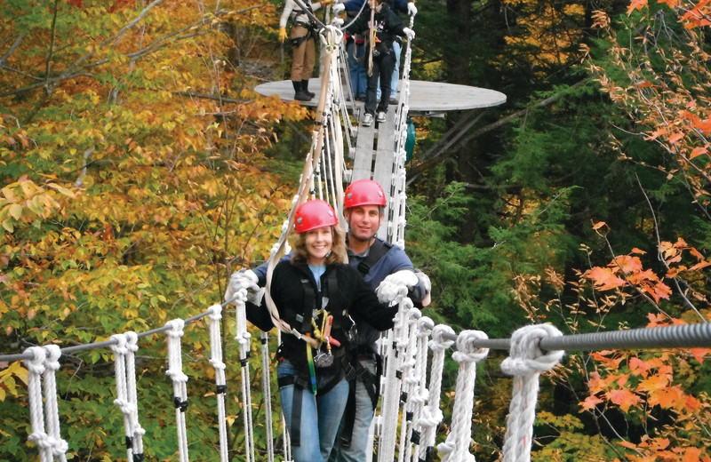 Rope course at Smugglers' Notch Resort.