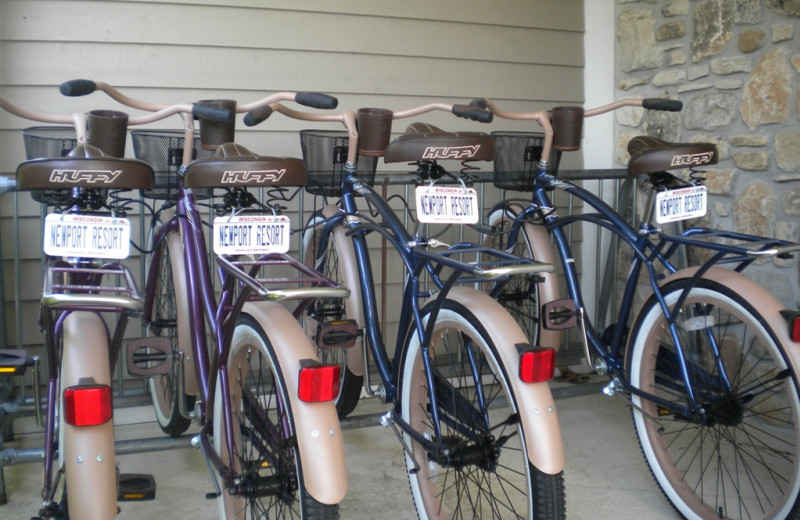 Bikes at Newport Resort.