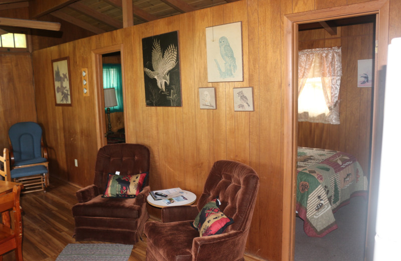 Cabin living room at Four Seasons Resort.