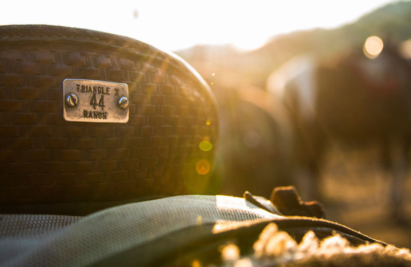 Saddle at Triangle X Ranch.