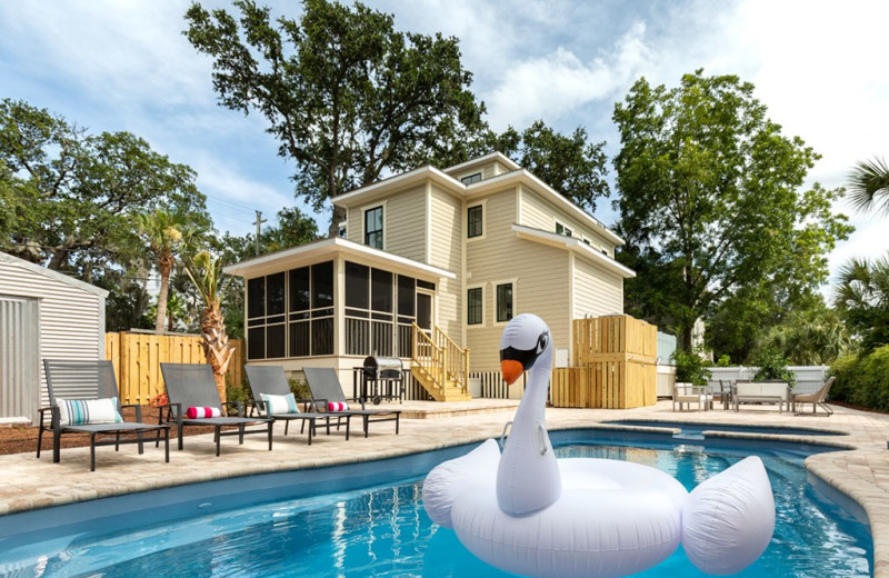 Rental pool at Tybee Vacation Rentals.