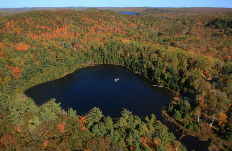 Aerial view of Footprints Resort.