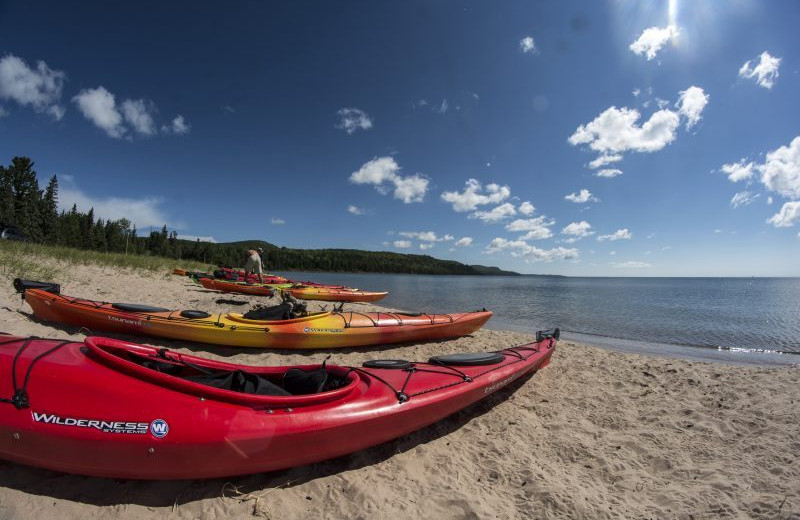 Kayaking at Aqua Log Cabin Resort.